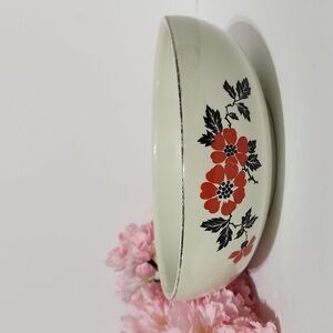 Vintage Hall's Superior Quality Kitchenware Orange Poppy 9" Serving Bowl